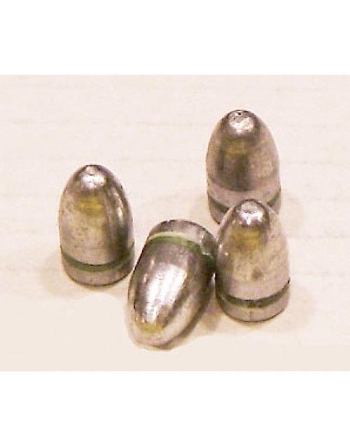 9mm Round Nose .356 Diameter 135 Grain Lead Cast Bullets
